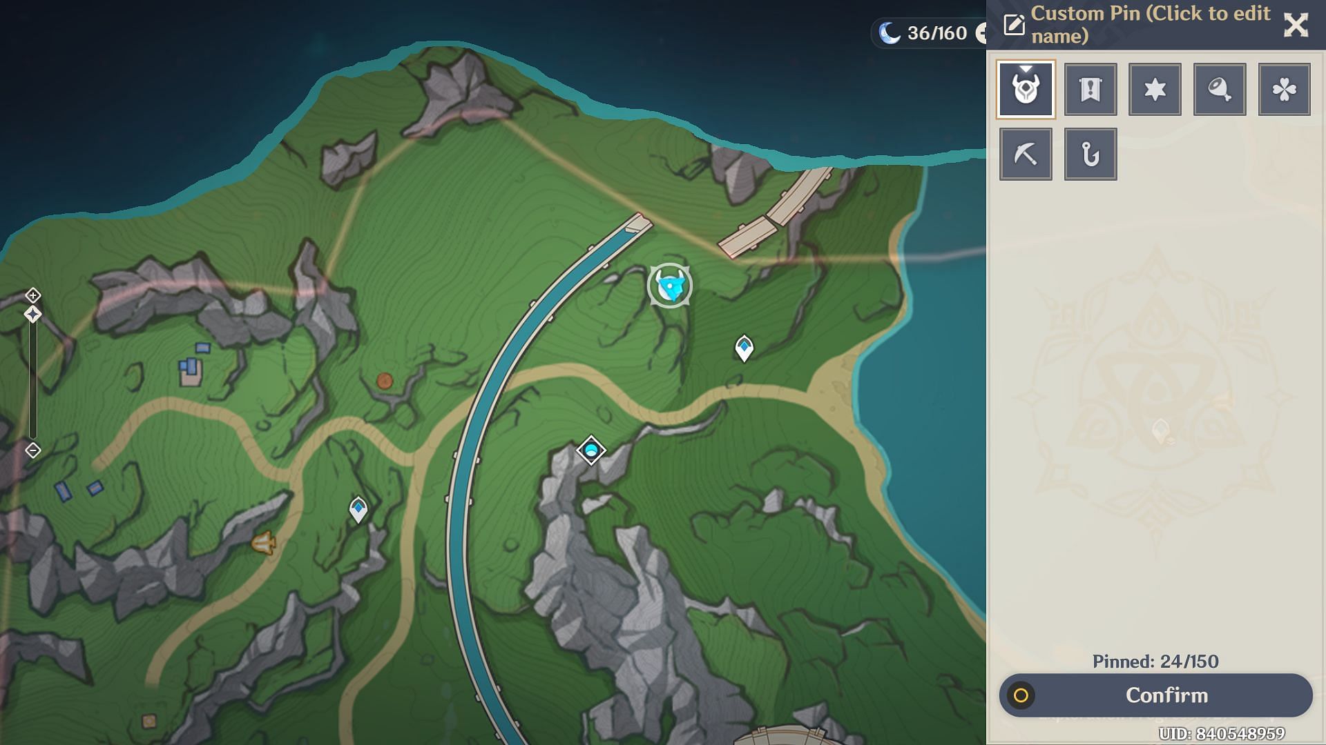 Vivianne of the Lake location (Image via HoYoverse)